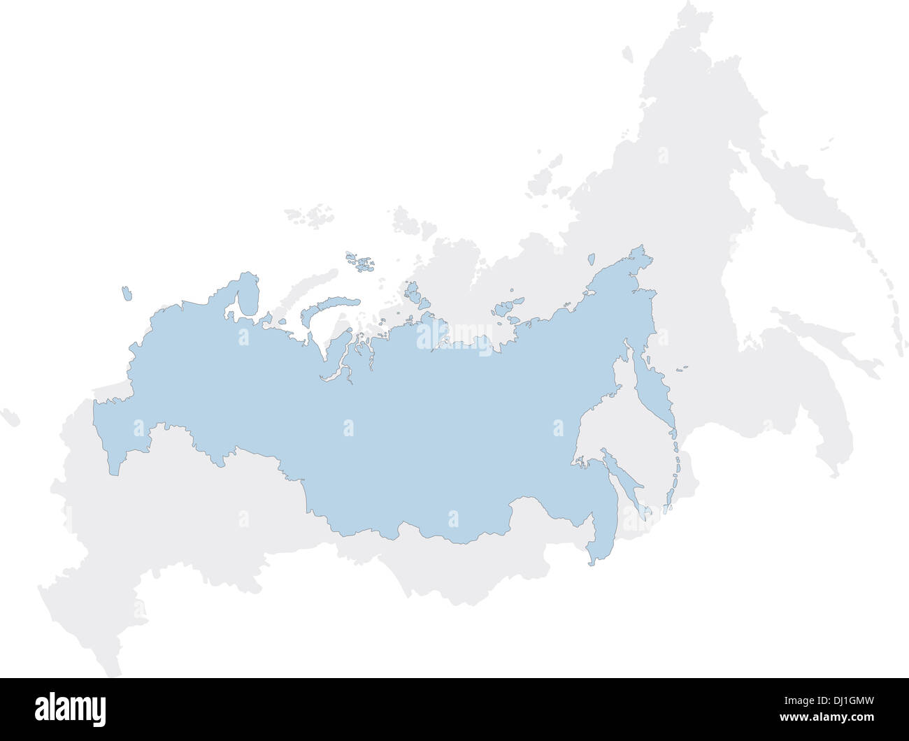 Russia map Stock Photo