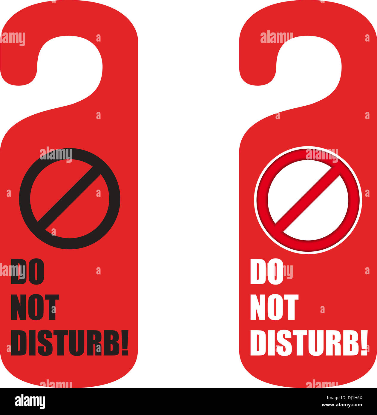 do not disturb door hanger Stock Photo