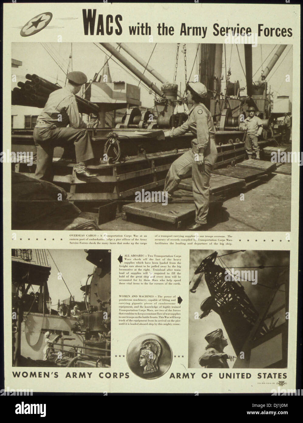 This World War II propaganda poster promotes the Women's Army Corps ...