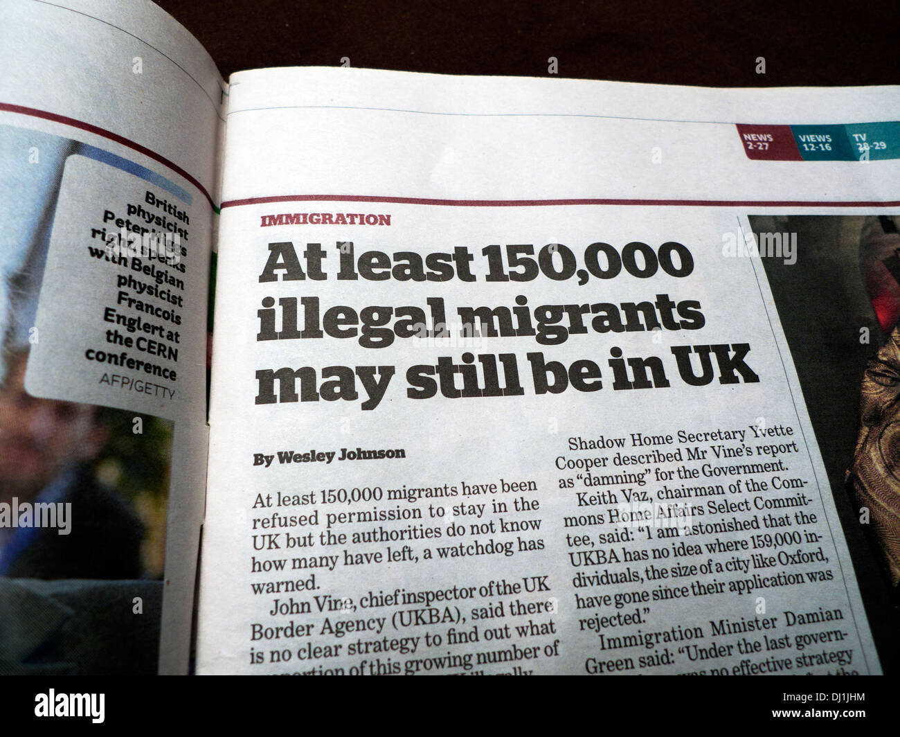 at-least-150000-illegal-migrants-may-still-be-in-uk-newspaper-article-DJ1JHM.jpg