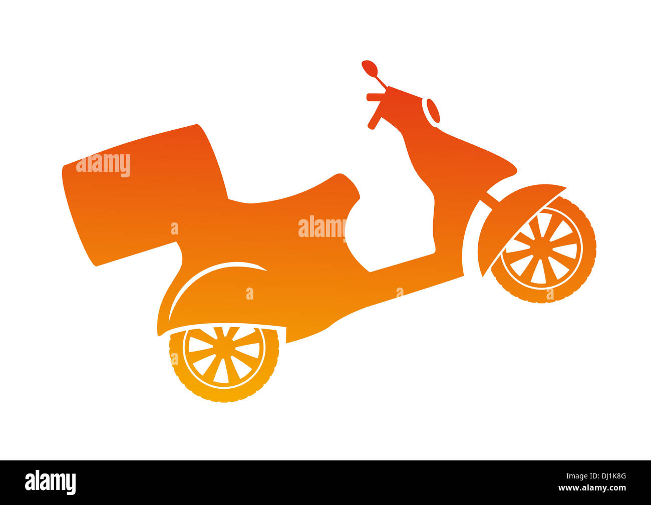 Scooter silhouette Stock Photo