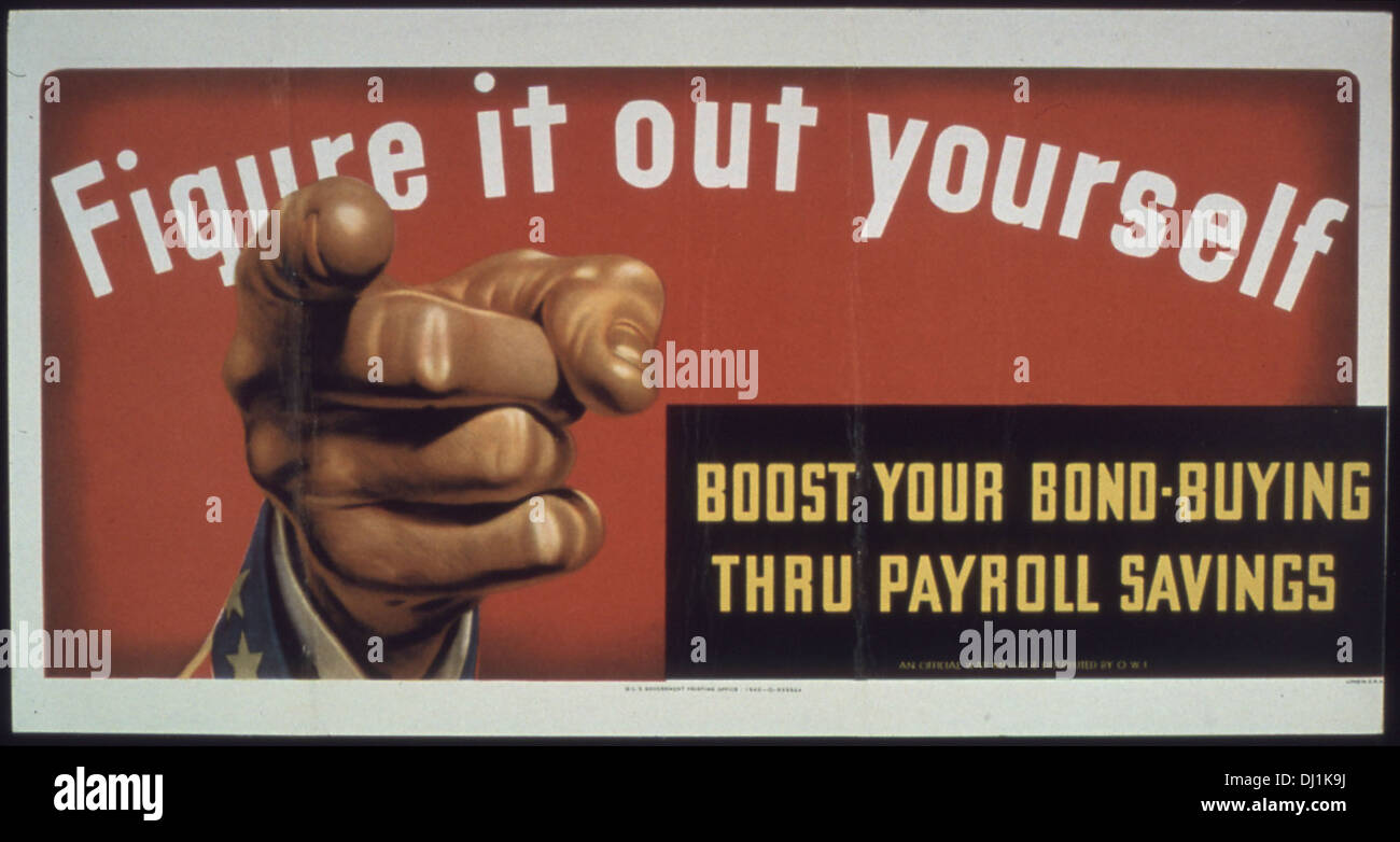 Figure it out Yourself - Boost your Bond Buying thru Payroll Savings 254 Stock Photo
