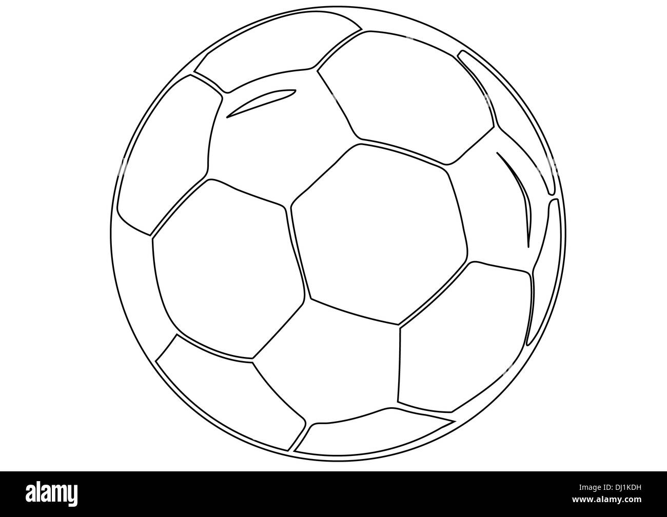 Vector isolated soccer ball Stock Photo