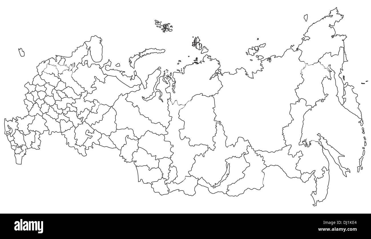 Russia Flag Map Black Outline Stock Illustration 1884526429