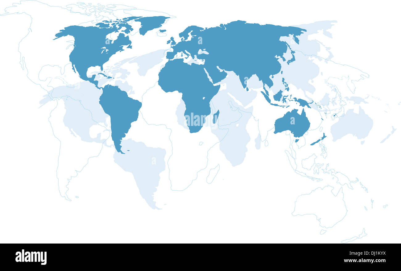 World map Continents Stock Photo Alamy