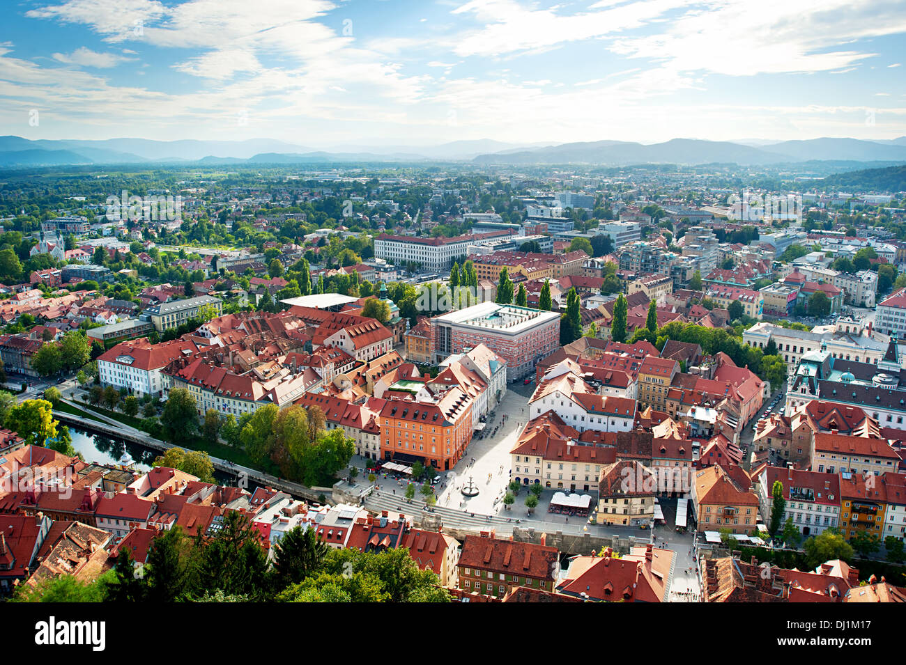 Aerial view of ljubljana hi-res stock photography and images - Alamy