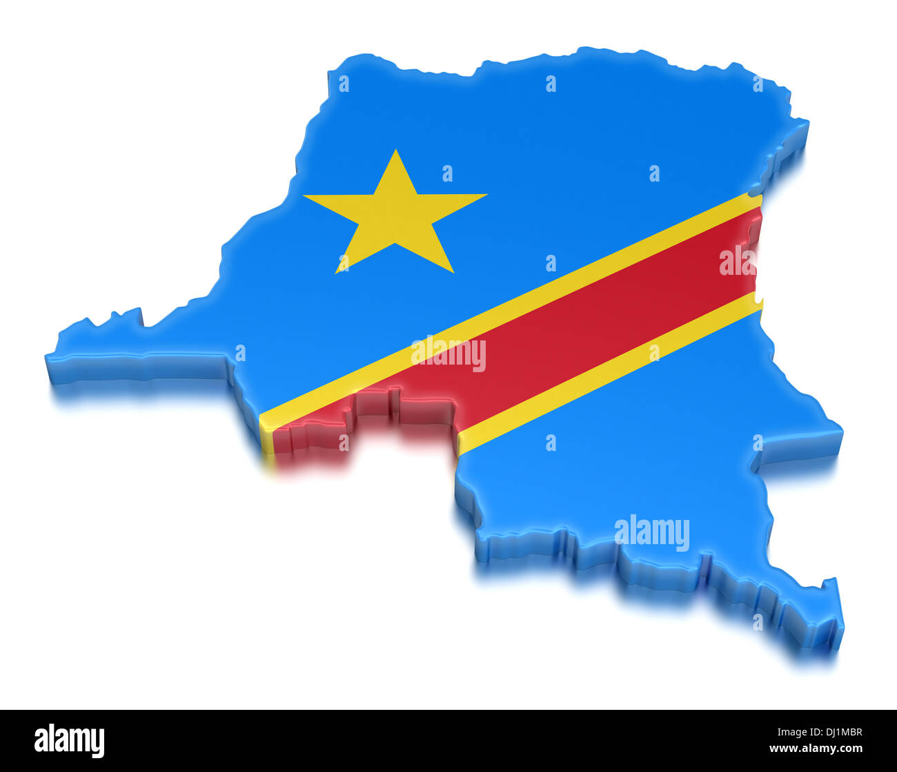 Map Democratic Republic Of The Congo High Resolution Stock Photography ...