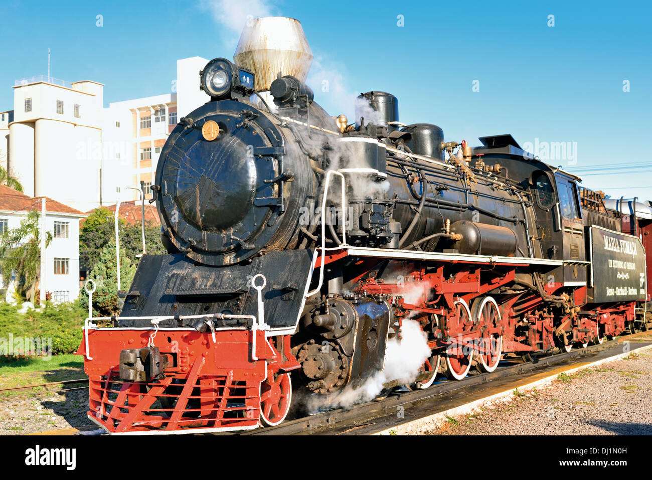 Tools used to fix old steam train hanging on nails Gramado Brasil Maria  Fumaça Stock Photo - Alamy