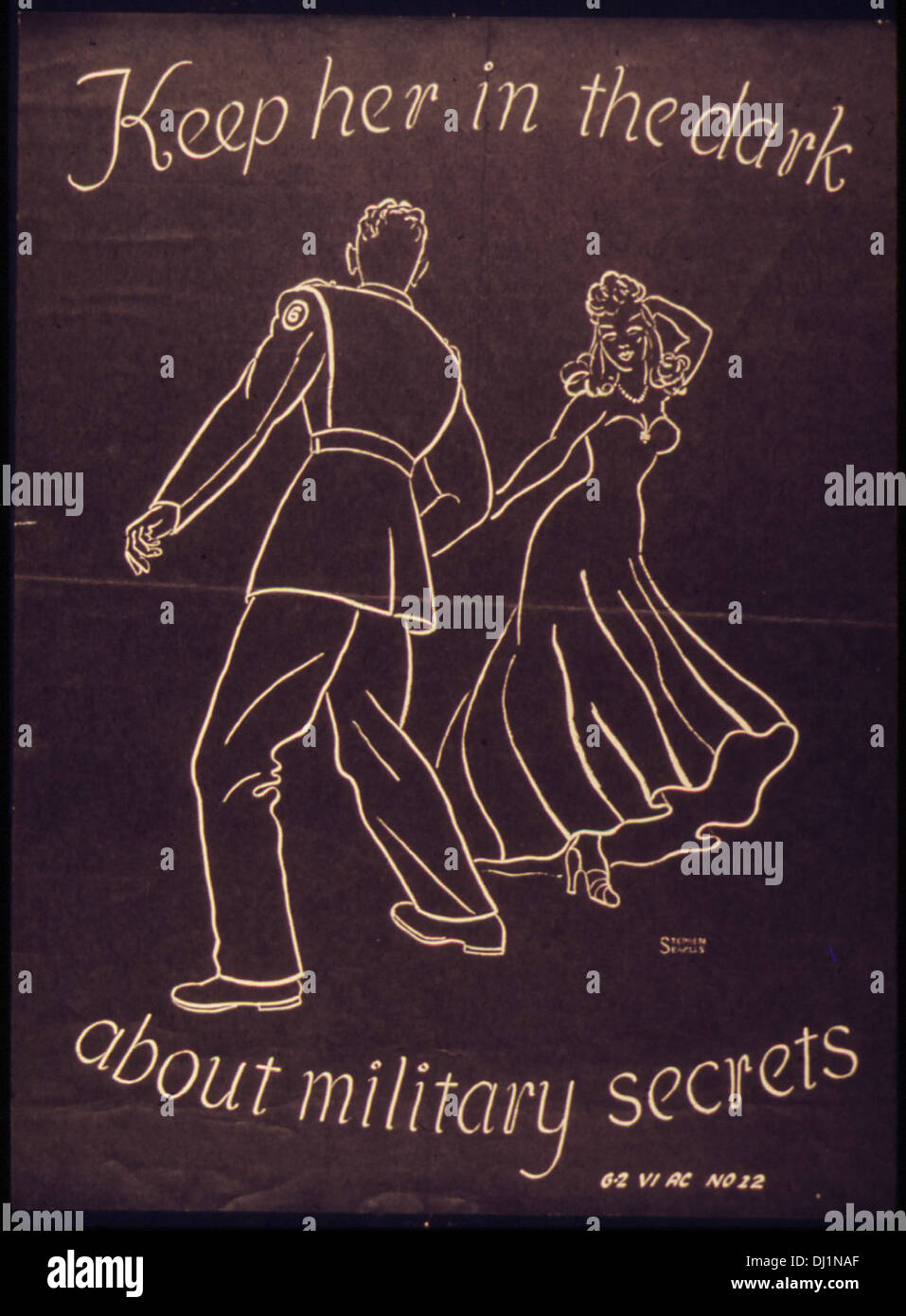 Keep Her in the Dark About Military Secrets 785 Stock Photo