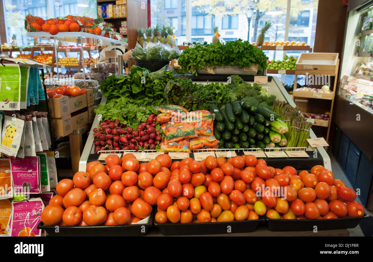 Grocery store in Battery Park City, a neighborhood in Manhattan. Stock Photo
