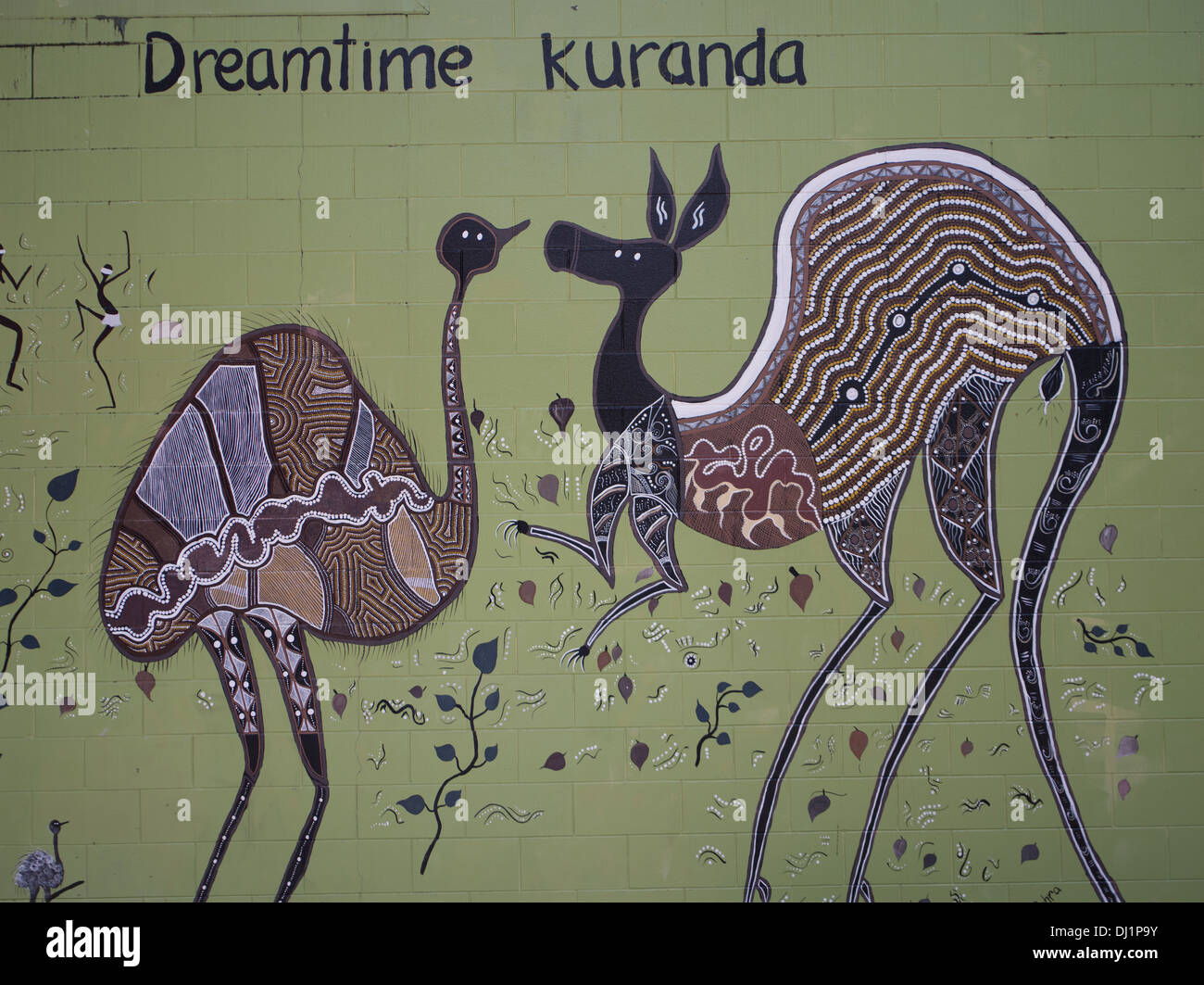 Aboriginal Art - Kuranda, Australia Stock Photo