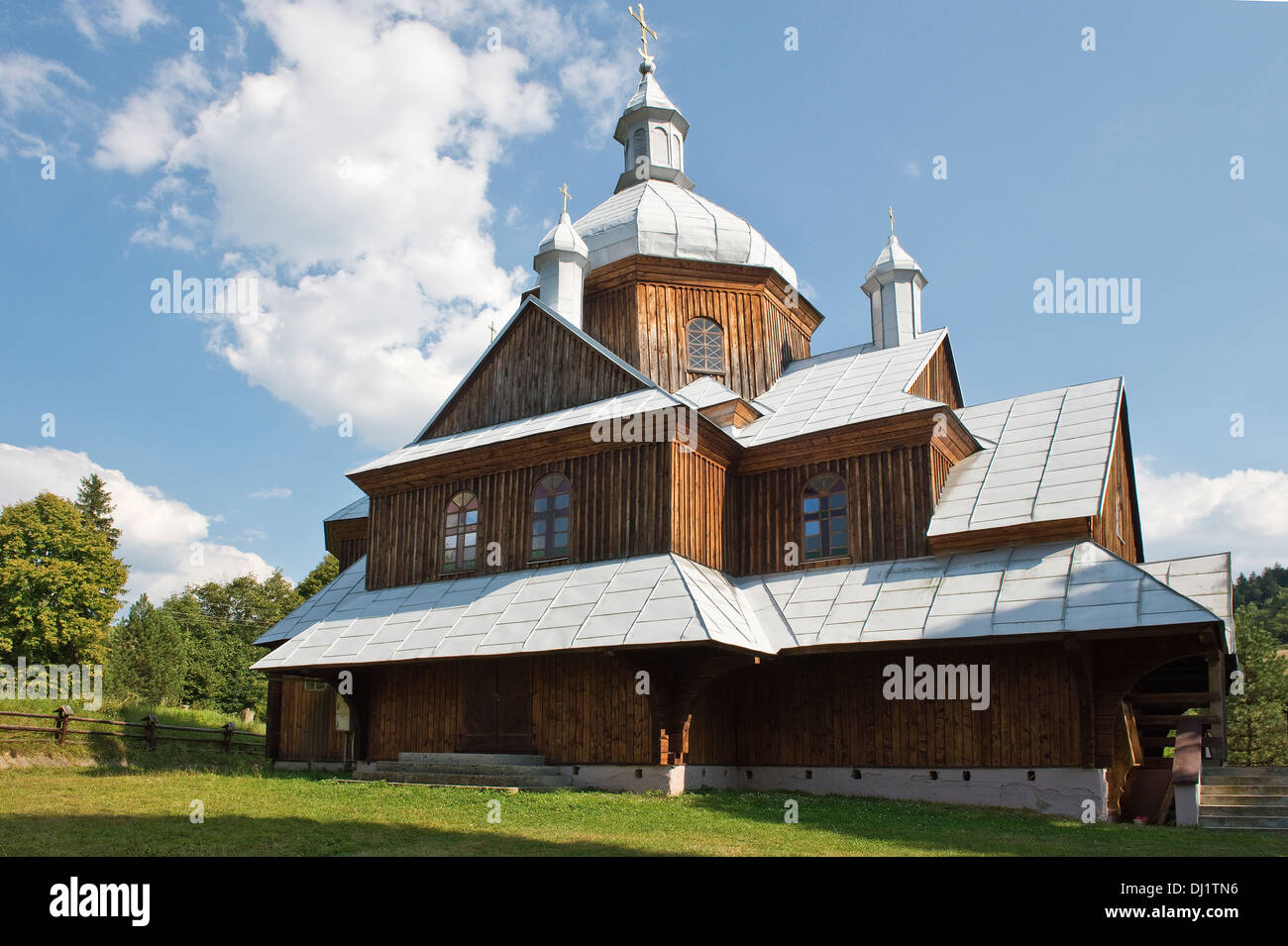 Greek-orthodox church (Cerkiew) in Hoszów Bieszczady National Park southeast Poland Europe Stock Photo
