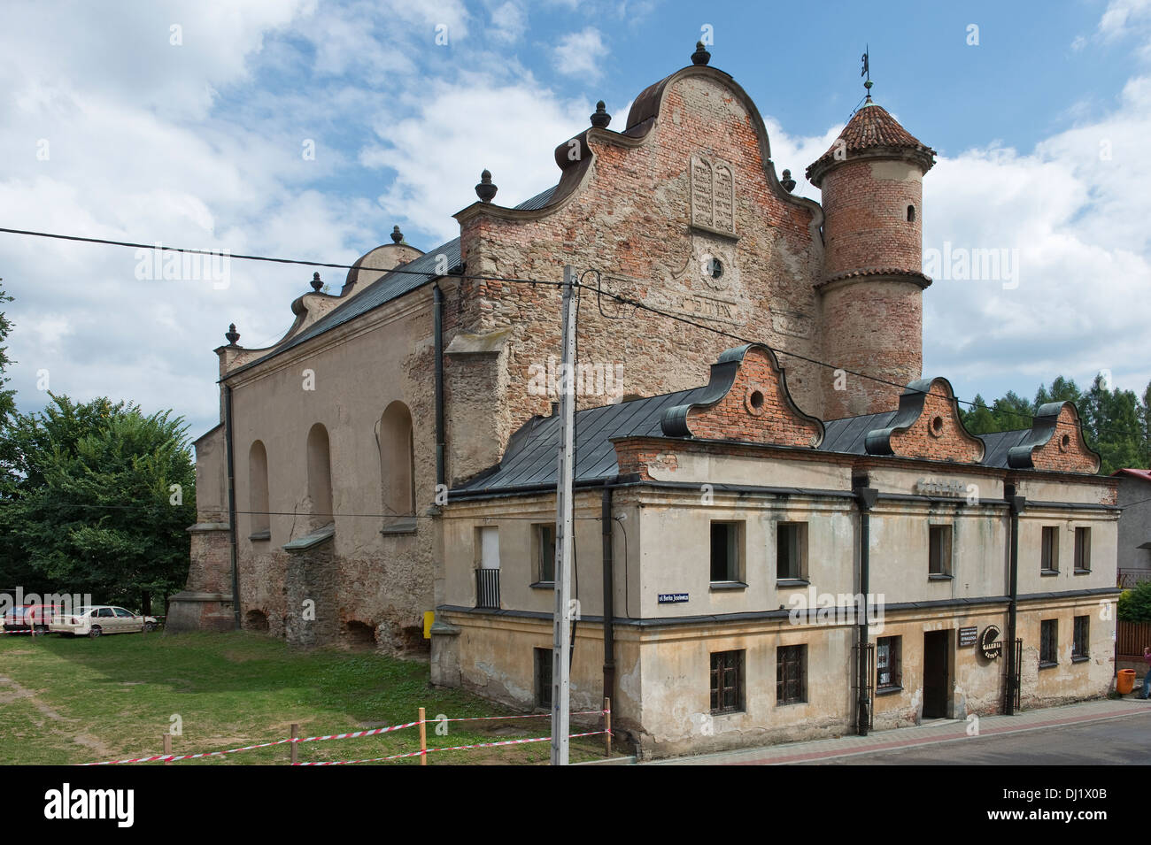 Lesko Synagogue - built in the first half of the 17th century, Bieszczady Poland Europe Stock Photo