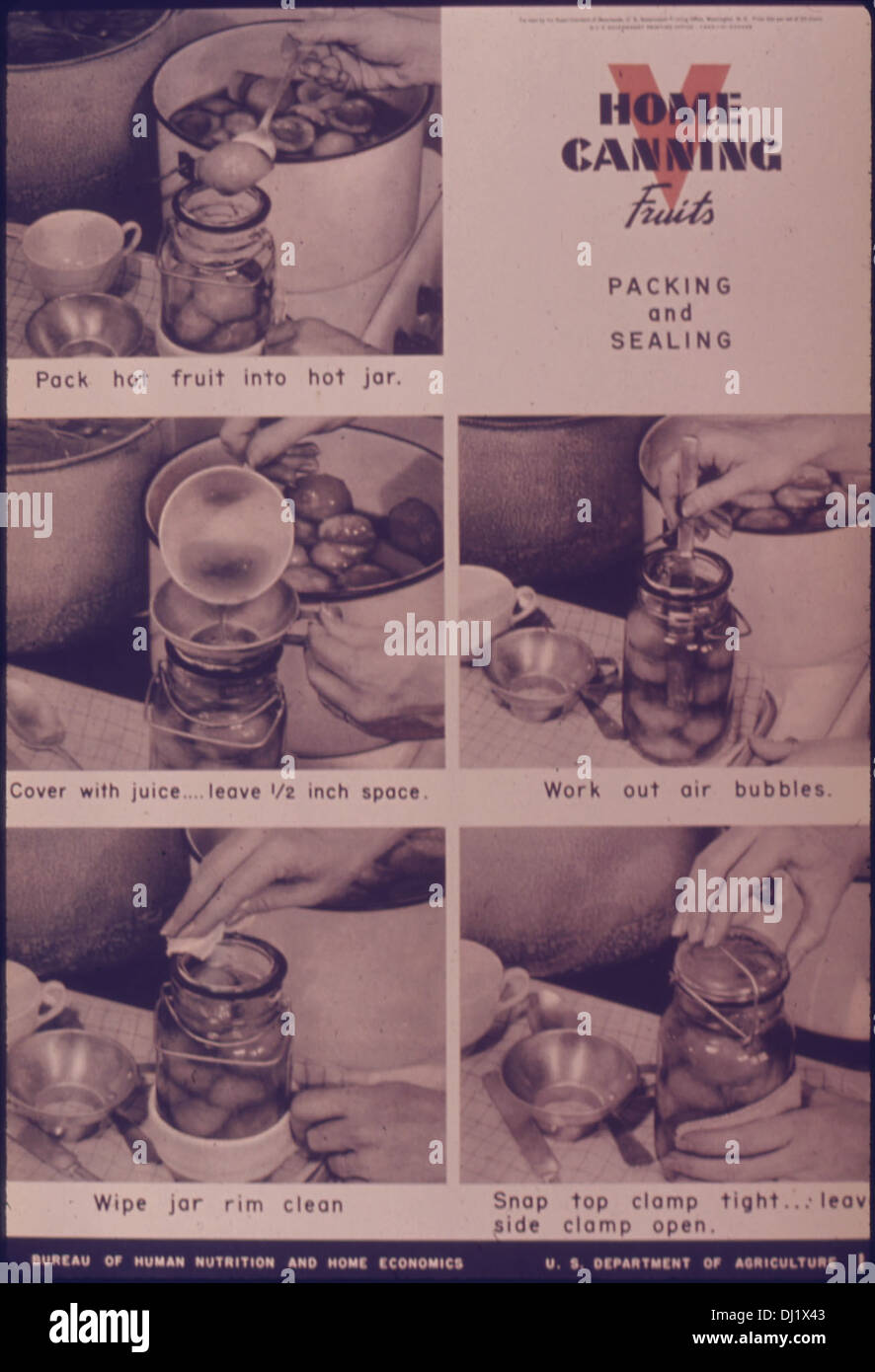This World War II propaganda poster provides guidance on home canning ...