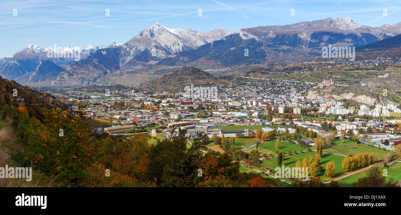 Sion, Valais, Switzerland Stock Photo Alamy