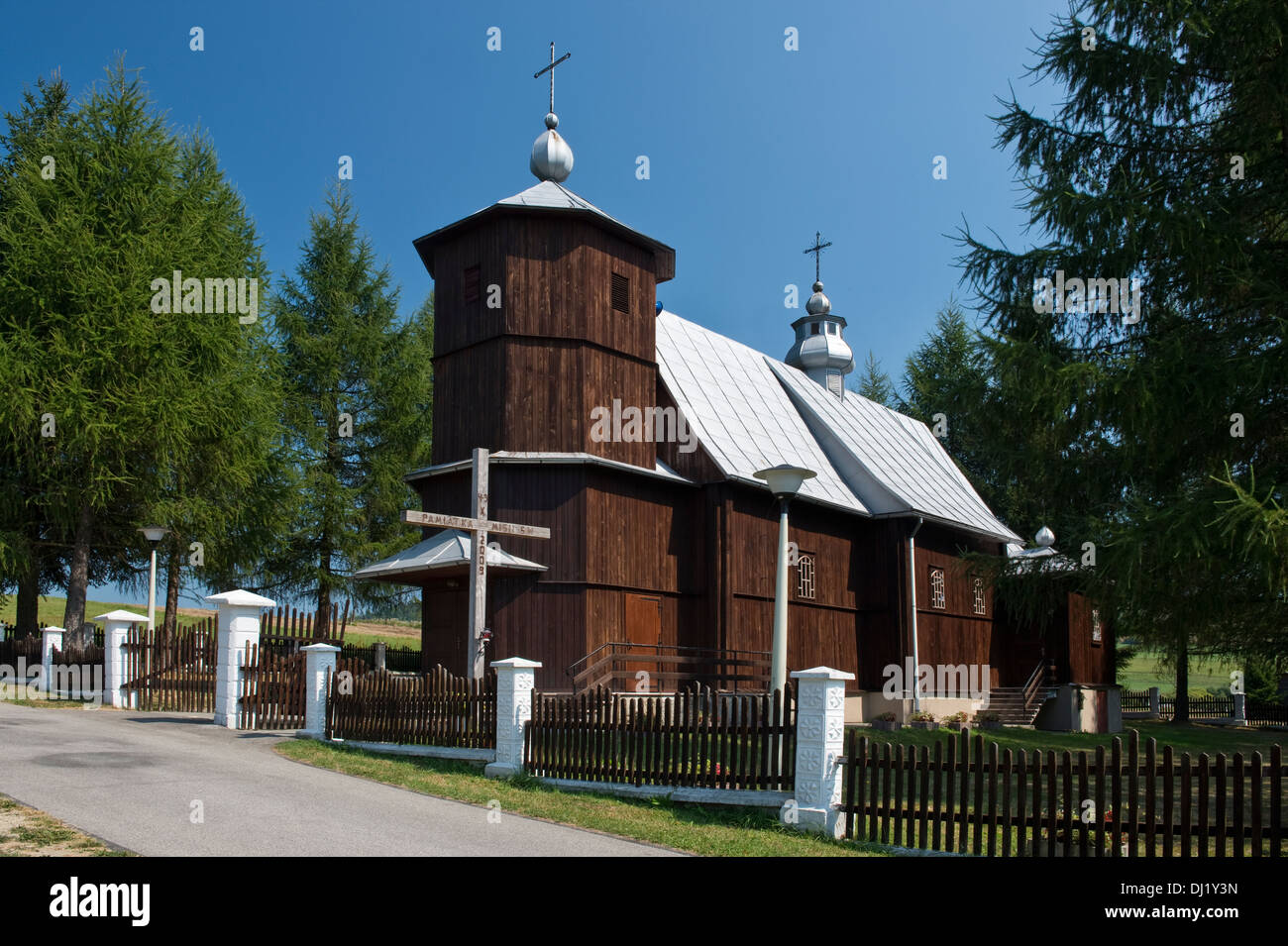 Greek-orthodox church (Cerkiew) Wańkowa Bieszczady National Park south-east  Poland Europe Stock Photo - Alamy