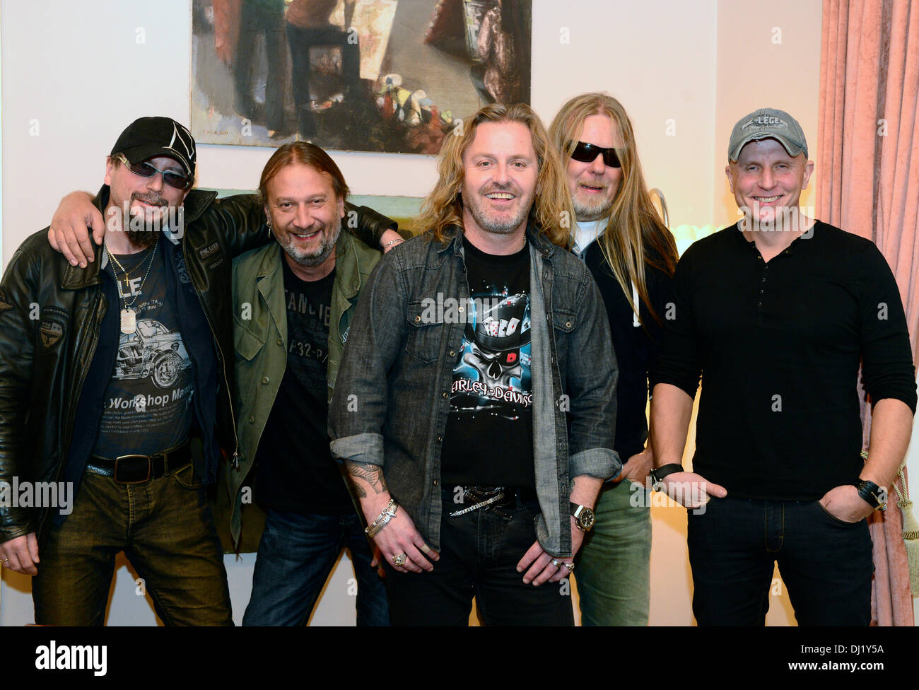 Czech rock band Kabat with frontman and singer Josef Vojtek (centre) is  pictured in Prague, Czech Republic, on November 13, 2013. (CTK Photo/Roman  Vondrous Stock Photo - Alamy