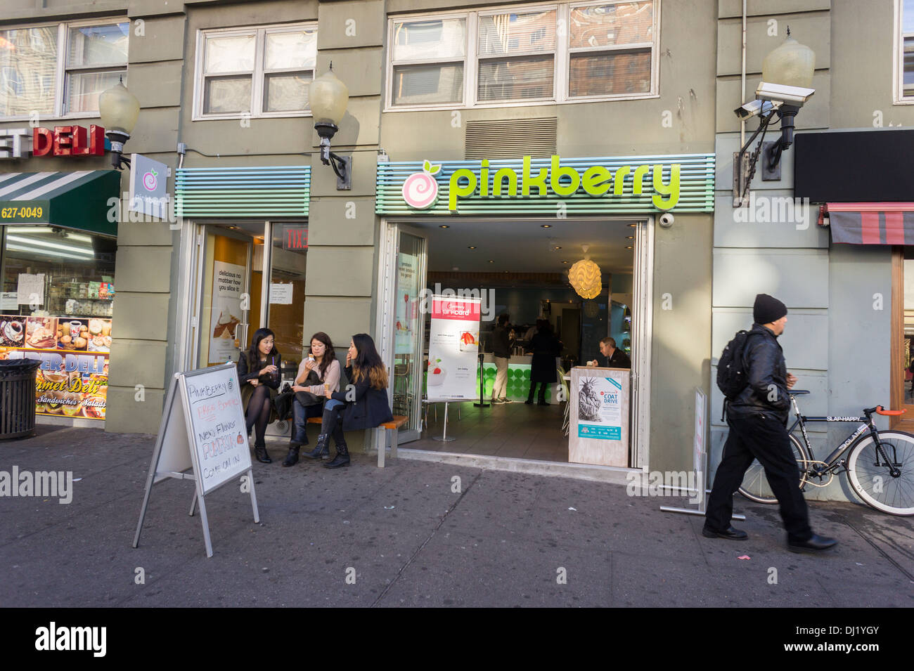 A Pinkberry store in the trendy Meatpacking District in New York on