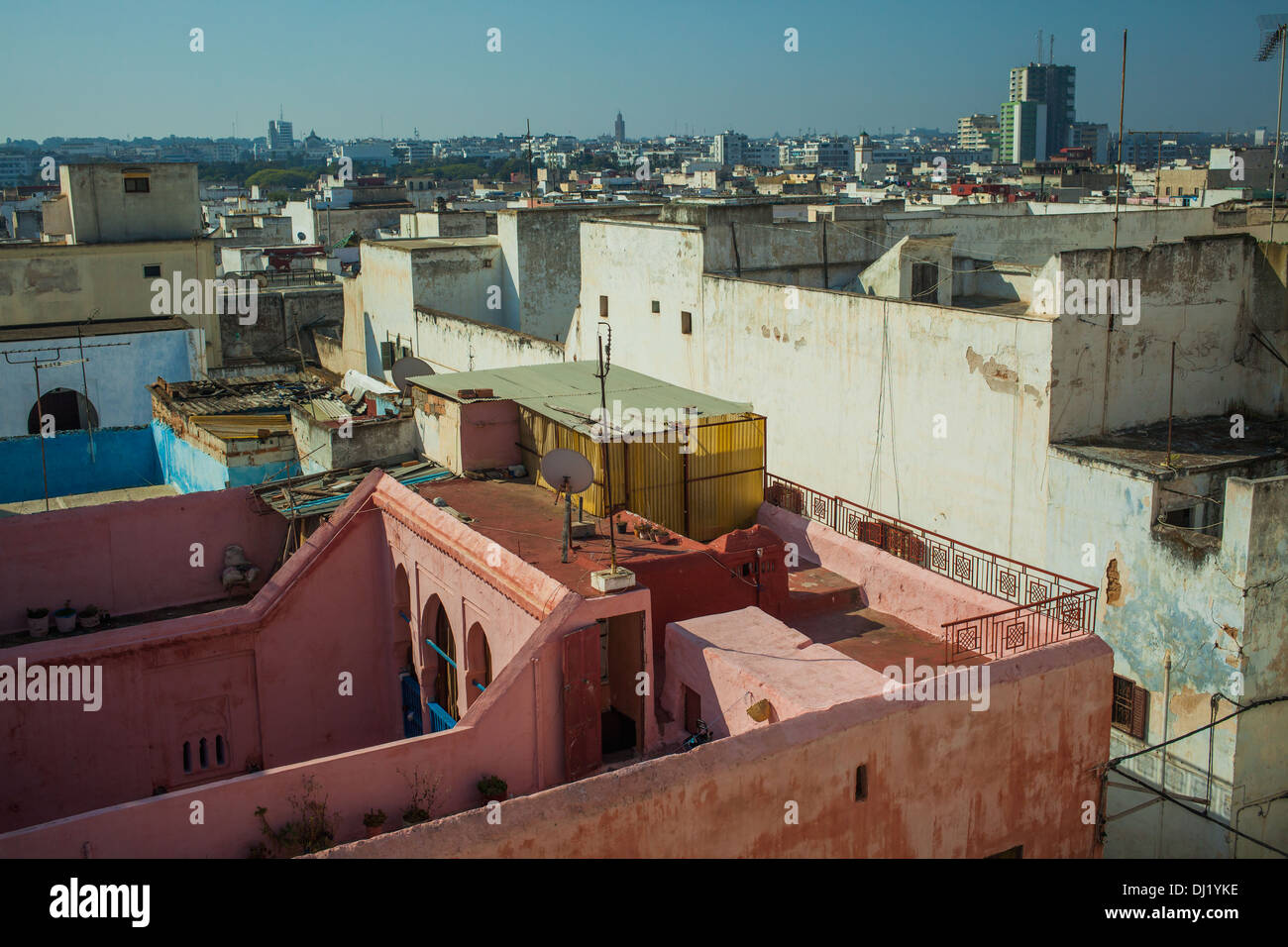 View on the rooftops of Rabat, Morocco Stock Photo