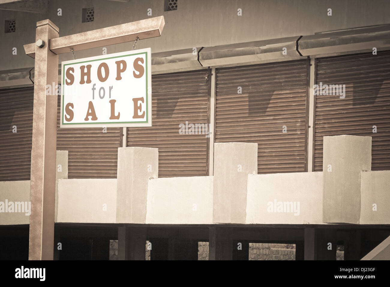 Shops for Sale, Signboard Concept Stock Photo Alamy