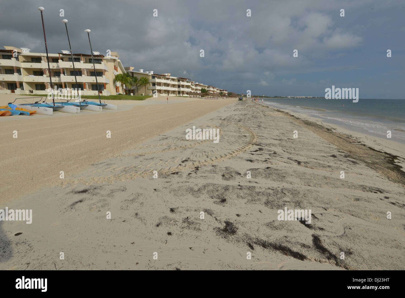 Beach front in Cancun, Mexico Stock Photo Alamy