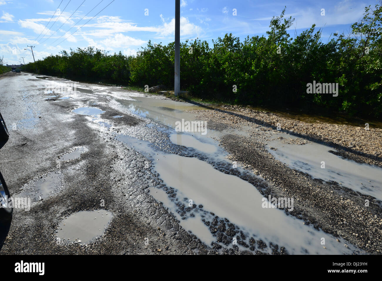 a flooded rutted road in mexico stock photo 62741941 alamy