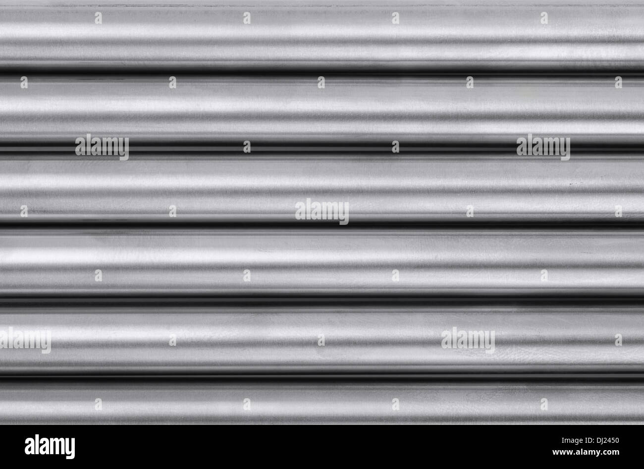 Shiny steel pipes background Stock Photo