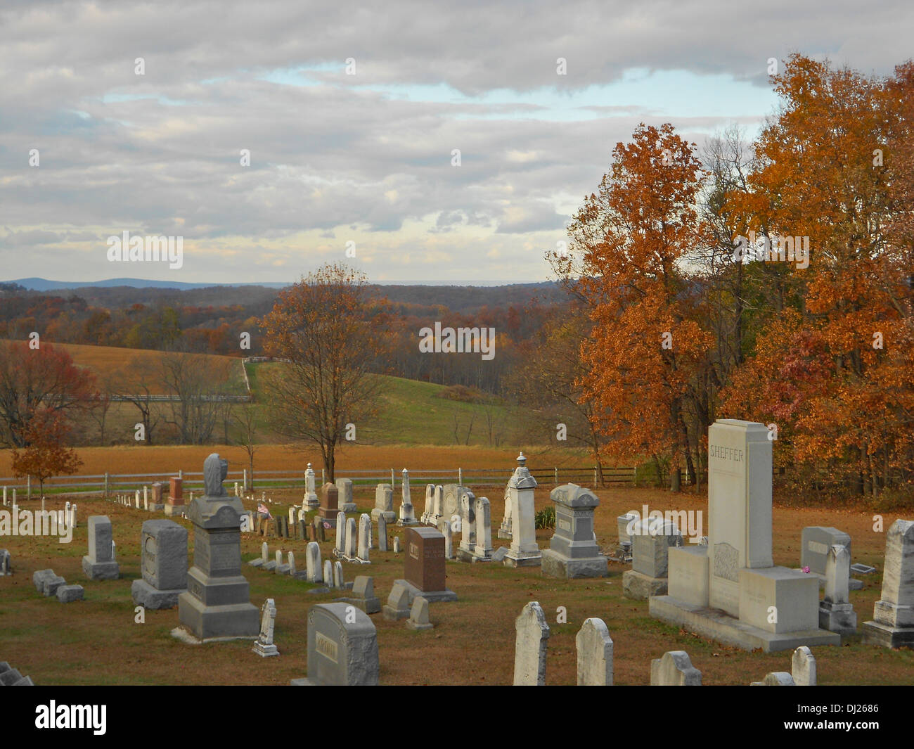 Cemetery of the Friedensaal Church (founded 1758) a mile or two south