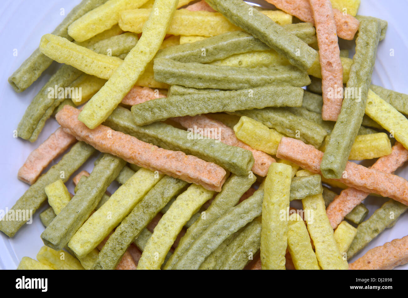 Crunchy vegetable chip snack Stock Photo Alamy