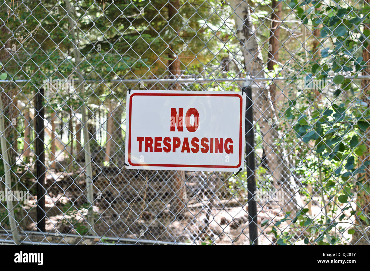 Security Sign On Fence Site High Resolution Stock Photography and ...