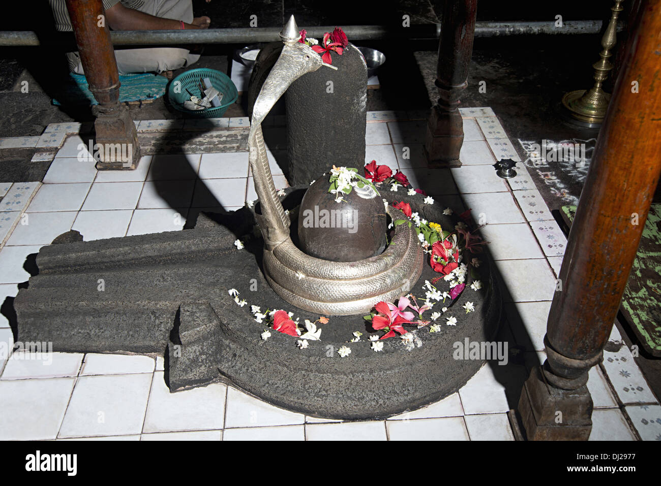 Kopeshwar temple: Shiva Linga in Garbhagriha or shrine. Khidrapur ...