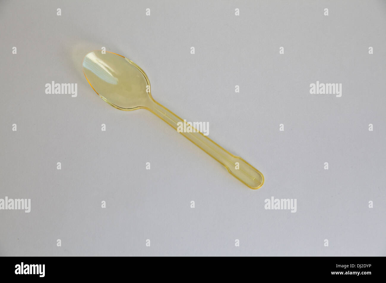 Plastic spoon spoons eat eating Stock Photo Alamy