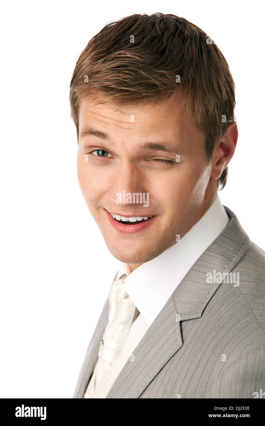 Winking face expression hi-res stock photography and images - Alamy
