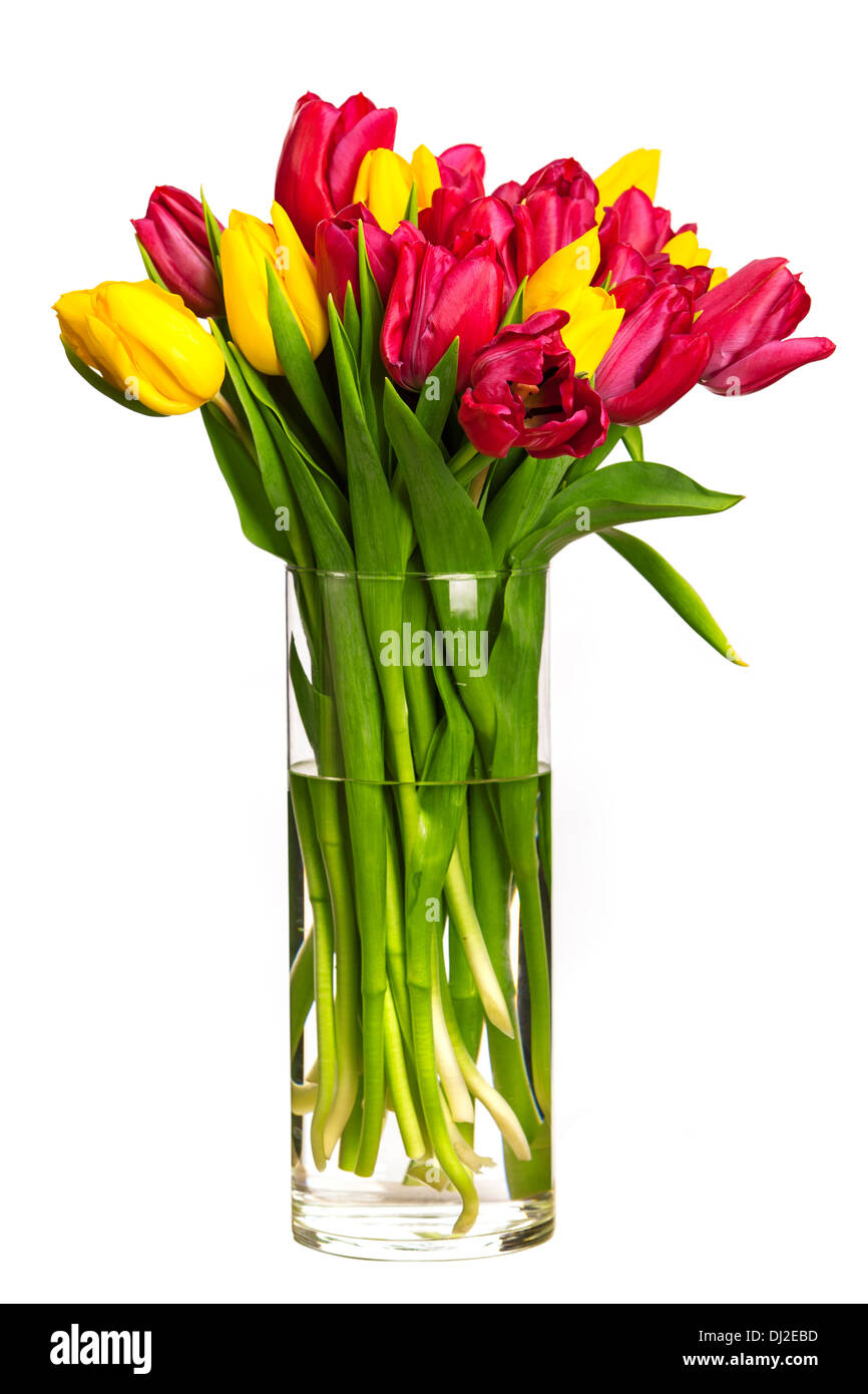 Front View Orange Juice Vase Pink Tulips Table Modern Kitchen Stock Photo  by ©EdZbarzhyvetsky 190380286