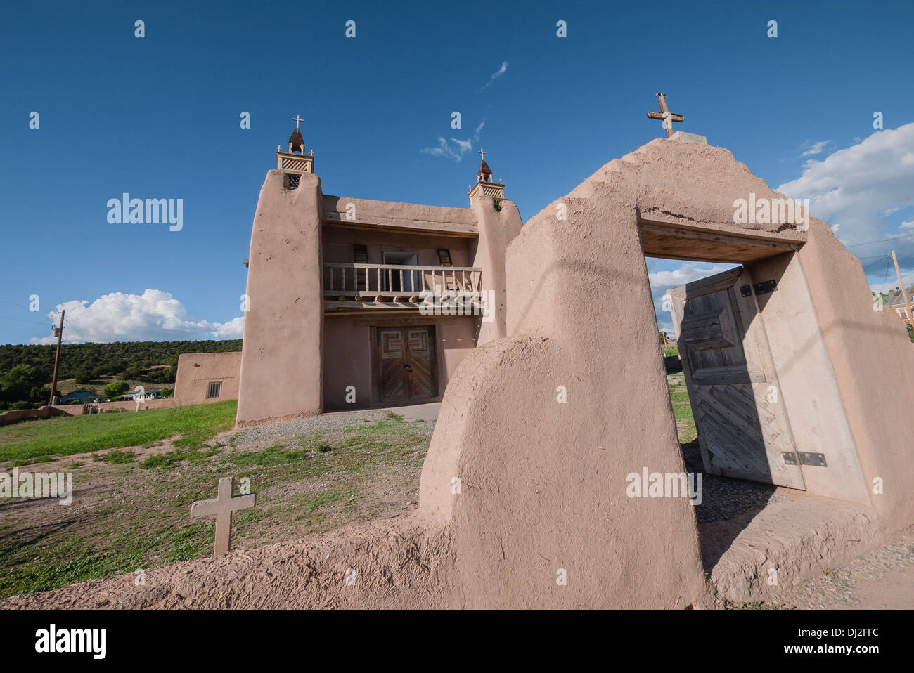 Gate and front entrance of San Jose de Gracia Catholic church built by