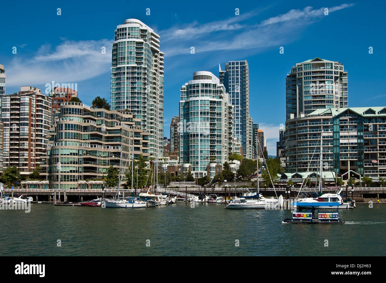 Water traffic in Vancouver - Canada, Stock Photo