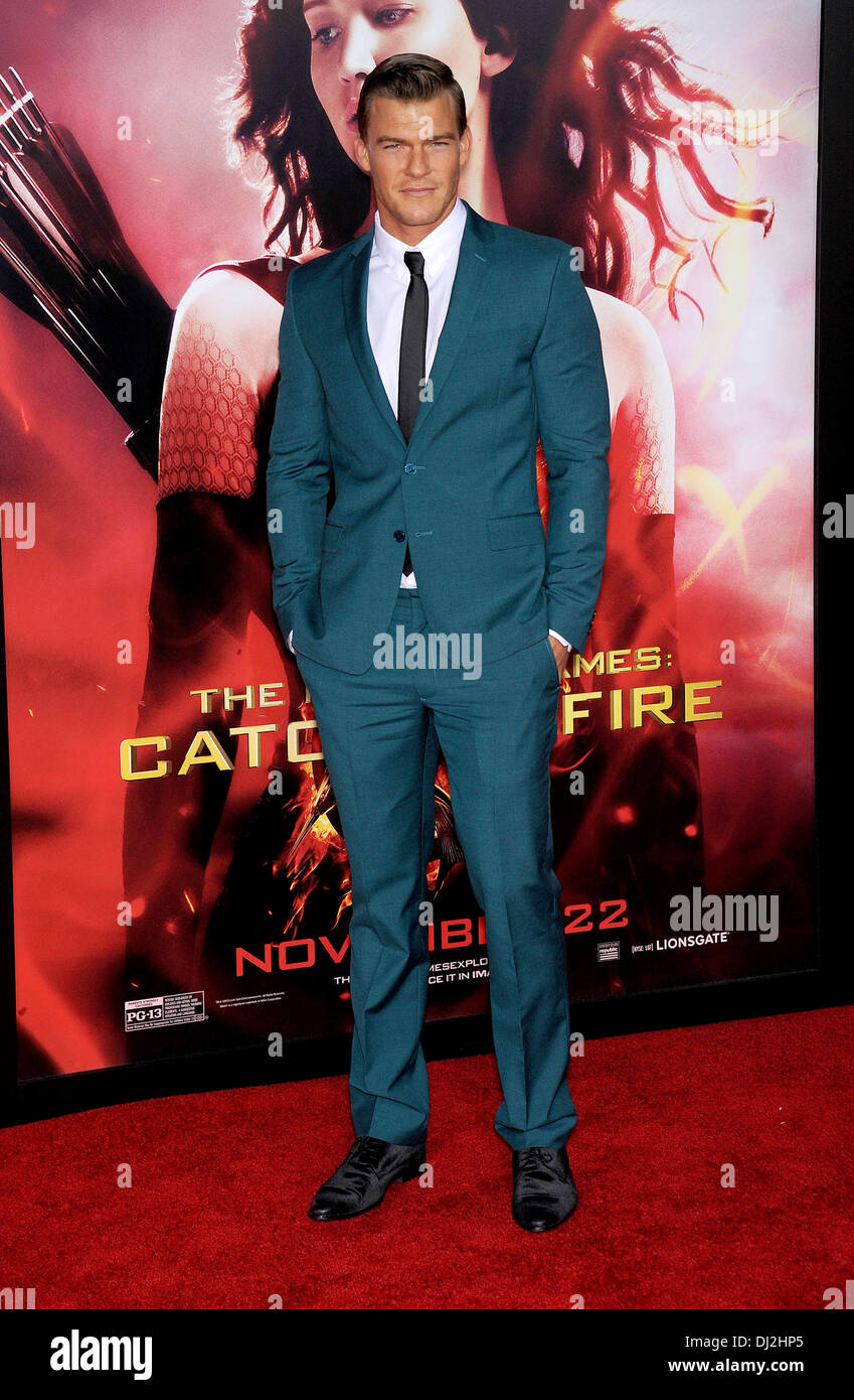 Los Angeles, California, USA. 18th Nov, 2013. Alan Ritchson arrives for ...