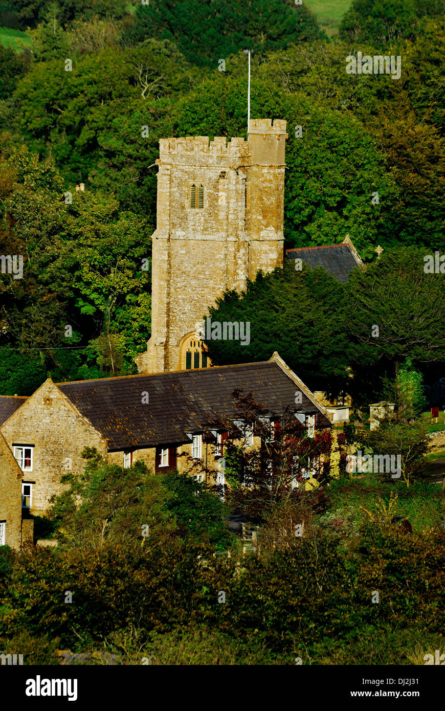 A view of the church at Askerswell Dorset UK Stock Photo