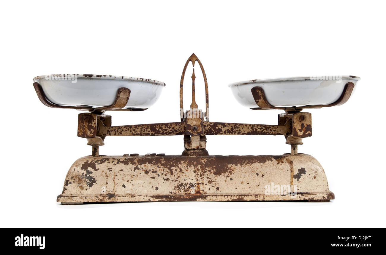 old scales against Stock Photo Alamy