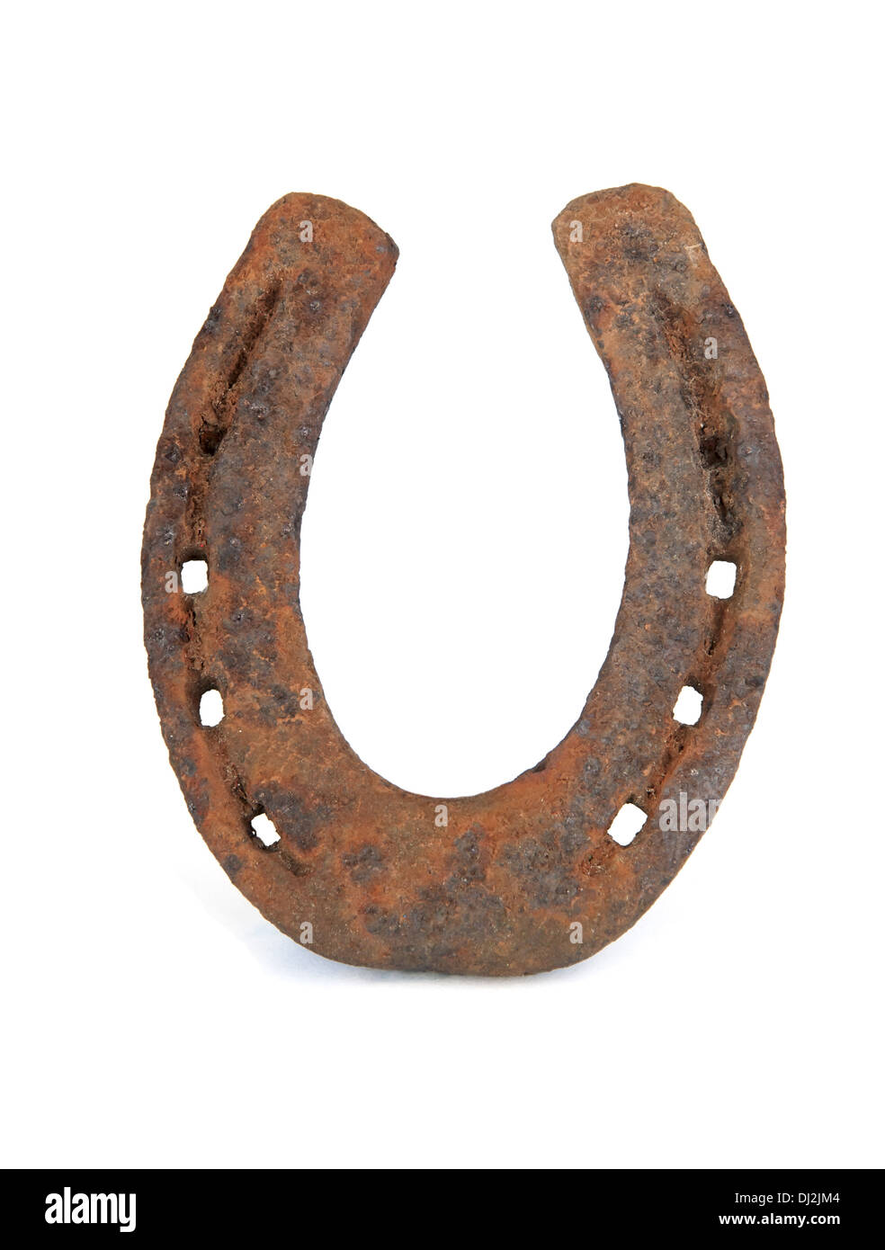 rusty horseshoe Stock Photo
