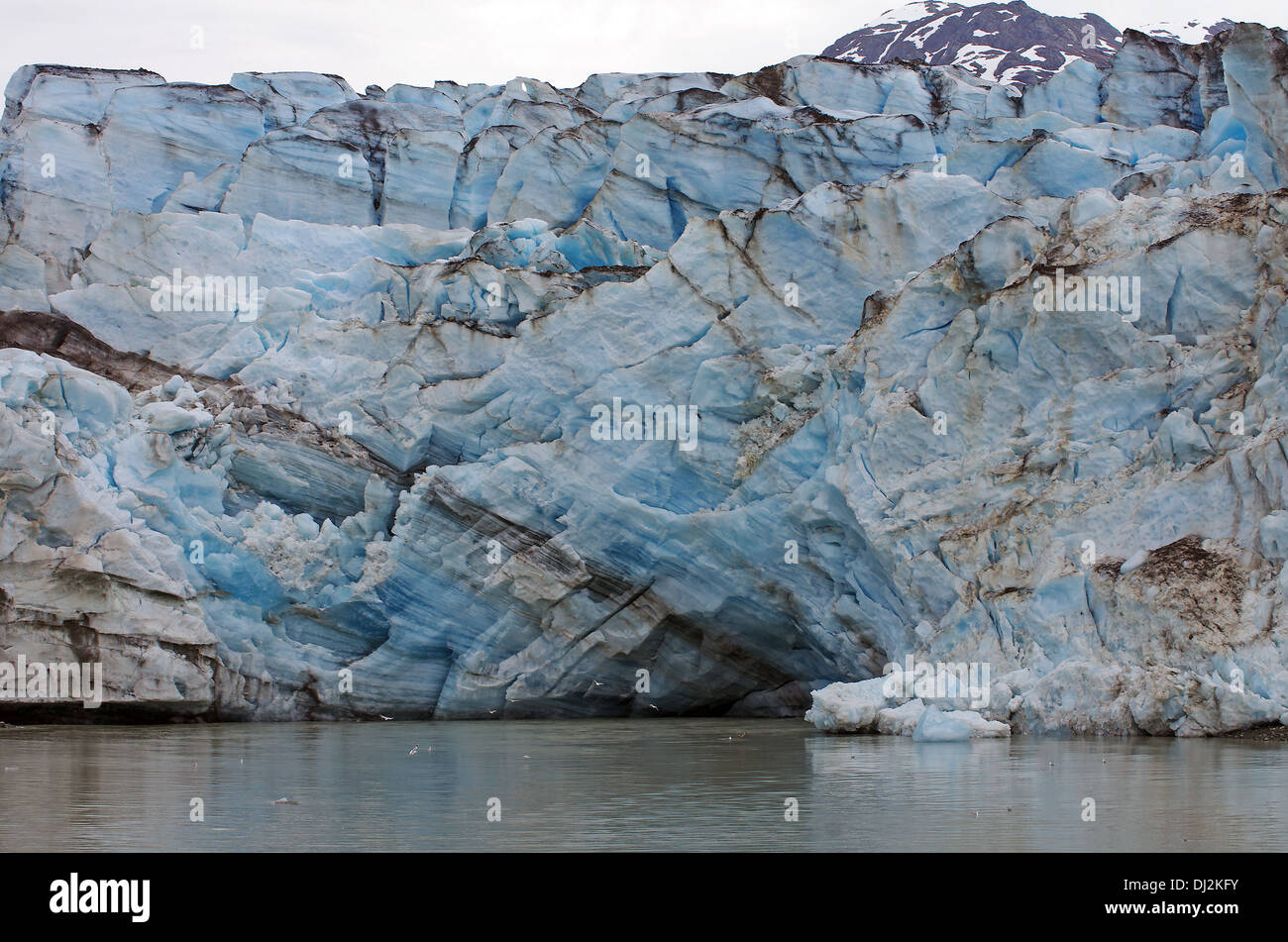 blue ice - Glacier Bay National Park Stock Photo