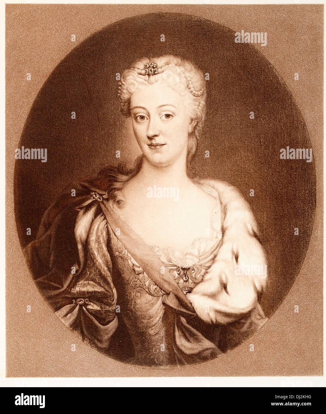 princess Maria Clementina Sobieska Polish noblewoman Duchess Bouillon heiress James Francis Edward Stuart Stock Photo