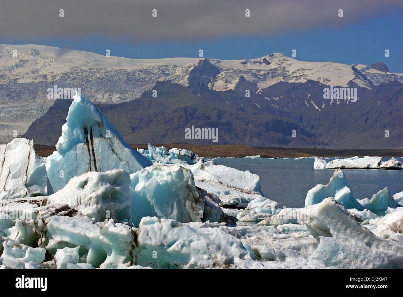 glacier lake in southern iceland Stock Photo