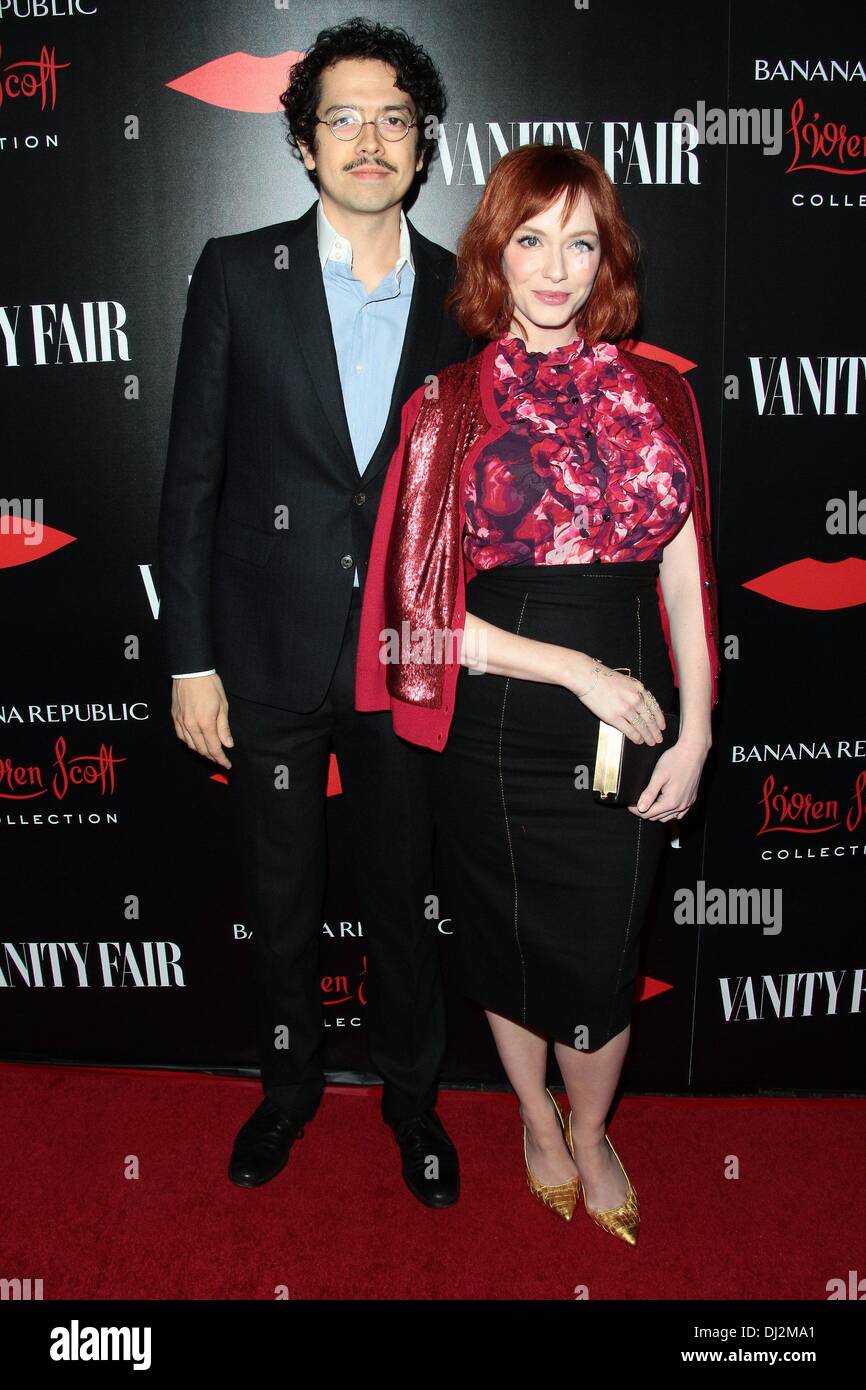 Los Angeles, California, USA. 19th Nov, 2013. Geoffrey Arend, Christina Hendricks attend The Launch Of The Banana Republic L'Wren Scott Collection held at The Chateau Marmont, November 19th, 2013 Los Angeles, CA.USA. Credit:  TLeopold/Globe Photos/ZUMAPRESS.com/Alamy Live News Stock Photo