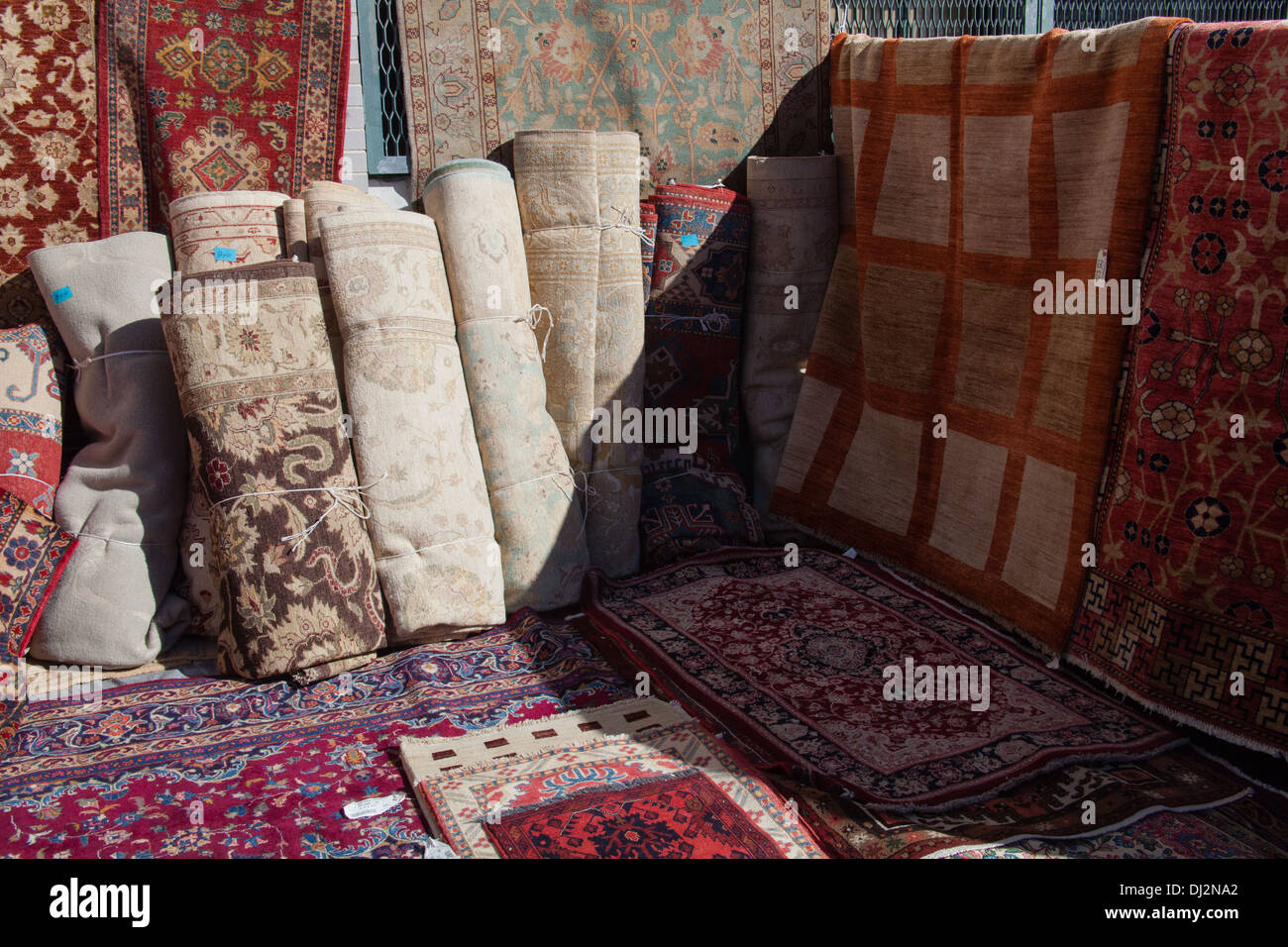 Carpets for sale at market hires stock photography and images Alamy