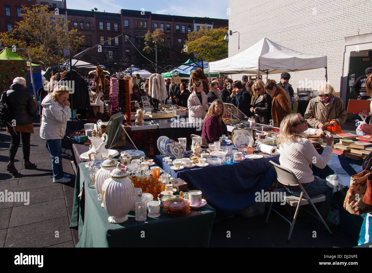 GreenFlea flea market, Upper West Side of Manhattan, New York City