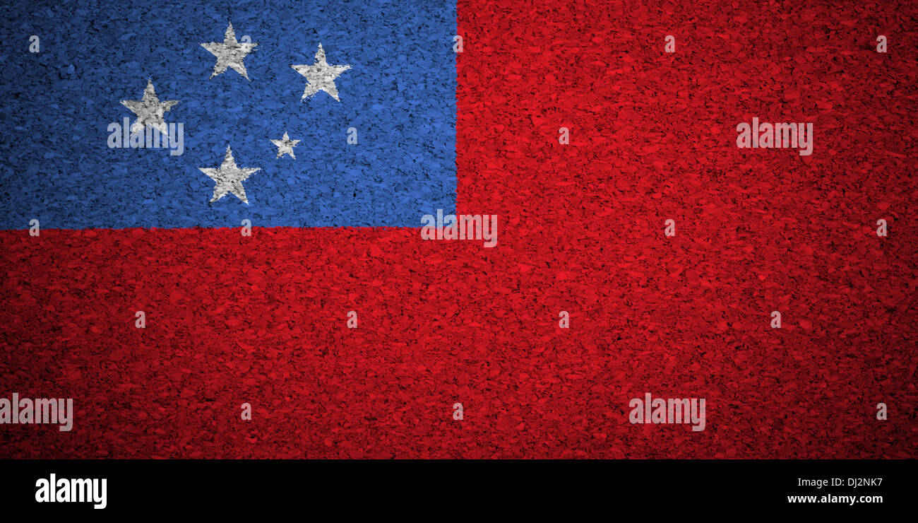 The Samoa flag Stock Photo - Alamy