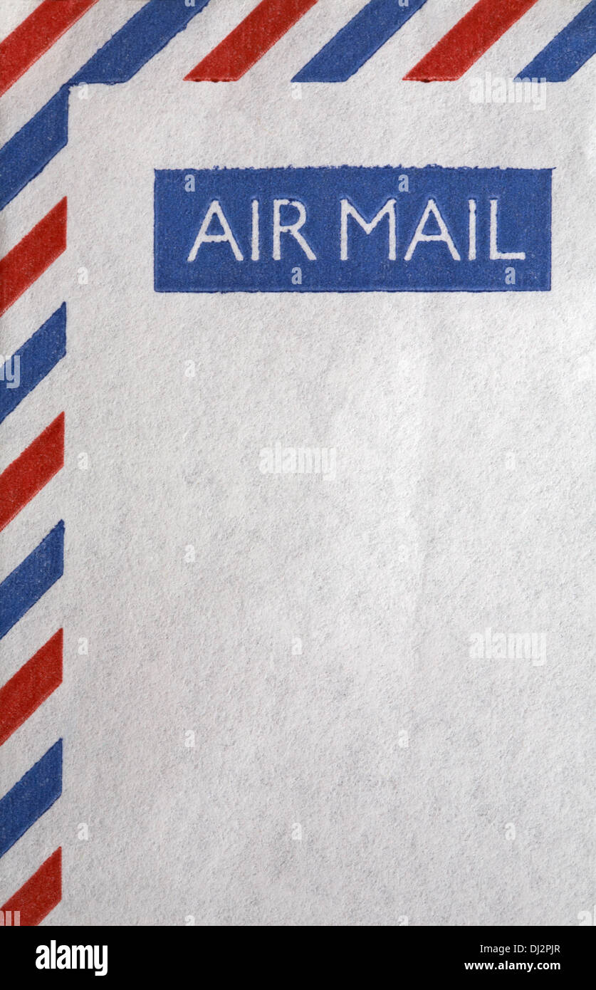 Airmail envelope Stock Photo