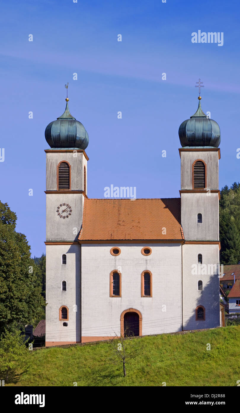 Church St. Cyriak Bad-Rippoldsau-Schapbach Stock Photo