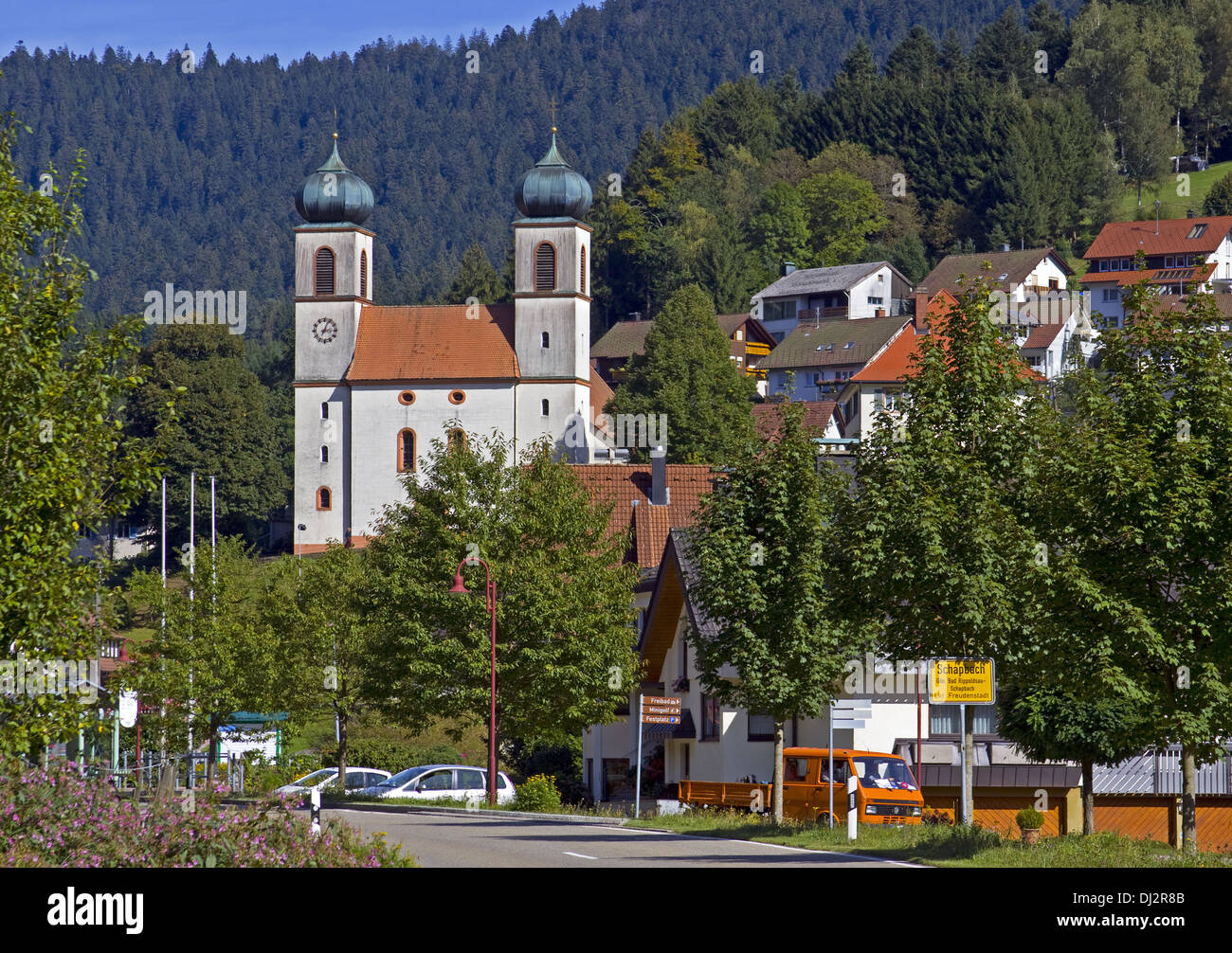 Church St. Cyriak Bad-Rippoldsau-Schapbach Stock Photo